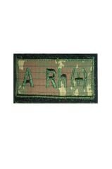 Single Sword Nakış Kan Grubu Patch - Peç TSK - AB RH (-)