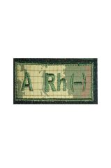 Single Sword Nakış Kan Grubu Patch - Peç TSK - AB RH (-)