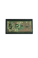 Single Sword Nakış Kan Grubu Patch - Peç TSK - AB RH (-)