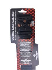 Single Sword Kobra Kemer - Taktik Outdoor ve Koruma Pantolon Kemeri Yerli 115 CM - SİYAH