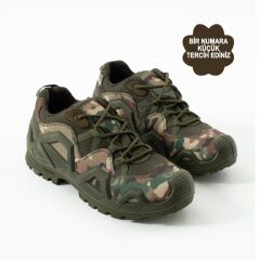 SS609 Nefes Alan Cordura Taktik Outdoor Kamuflaj Desen Özel Seri Ayakkabı MULTİCAM - 38
