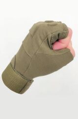 Strongclaw Strongclaw SC-1002 Kısa Parmak Taktik ve Outdoor Eldiveni – Dayanıklı Operasyon Modeli HAKİ - M
