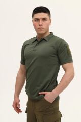 Single Sword Kısa Kollu Taktik  Polo Yaka Tişört HAKİ - M