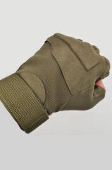 Strongclaw Strongclaw SC-1002 Kısa Parmak Taktik ve Outdoor Eldiveni – Dayanıklı Operasyon Modeli HAKİ - L