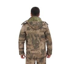 Single Sword Su&Rüzgâr Geçirmez Kapüşonlu Softshell Kışlık Erkek Mont ATACS - L