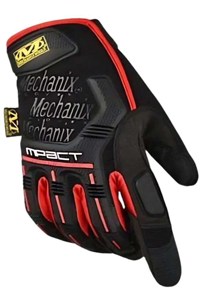 Single Sword Mechanix Tam Parmak Eldiven KIRMIZI - XL