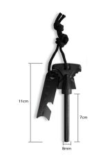 Single Sword Magnezyum Çubuğu - Pusulalı, Düdüklü Cetvelli Ateş Başlatıcı
