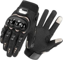 Pro Biker Tam Parmak Korumalı ve Nefes Alabilen Telefon Uyumlu Motosiklet & Bisiklet Eldiveni Pro XL - KIRMIZI