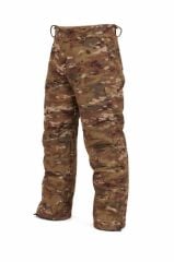 Single Sword Outdoor Softshell Su Geçirmez Kışlık Erkek Pantolon (Salopet Askılı), Kamuflaj Renk MULTİCAM - 3XL
