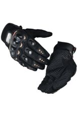 Pro Biker Tam Parmak Korumalı ve Nefes Alabilen Telefon Uyumlu Motosiklet & Bisiklet Eldiveni Pro SİYAH - M