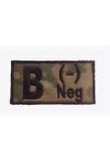 Single Sword Nakış Kan Grubu Patch - Peç TSK - AB RH (-)