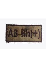Single Sword Nakış Kan Grubu Patch - Peç TSK - AB RH (-)