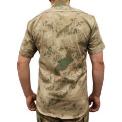 Single Sword Jandarma Kamuflaj Kısa Kollu Yazlık Gömlek JAN - 48-M