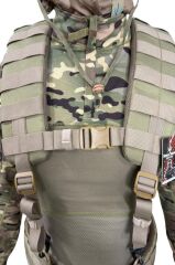 Single Sword Askılı Molle Kemer Açık Hücum Yeleği BEJ