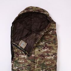 Single Sword -25 Derece Deprem&Çadır&Kamp ve Askeri Su Geçirmez Kışlık Uyku Tulumu, Kamuflaj, 230 x 75 cm