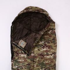 Single Sword -25 Derece Deprem&Çadır&Kamp ve Askeri Su Geçirmez Kışlık Uyku Tulumu, Kamuflaj, 230 x 75 cm