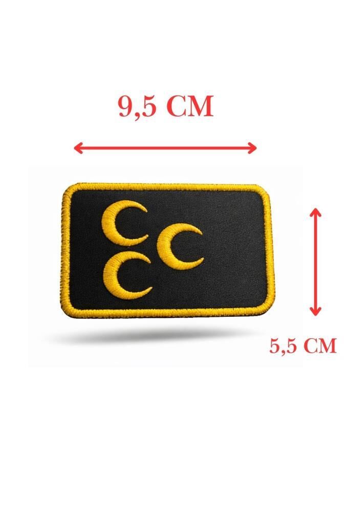 Single Sword Nakış Patch - Üç Hilal Peç