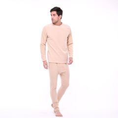 Single Sword Kışlık Kalın-Avcılık-Balıkçılık-Askerlik-Kamp-Polar Erkek İçlik Takım KAHVERENGİ - 2XL