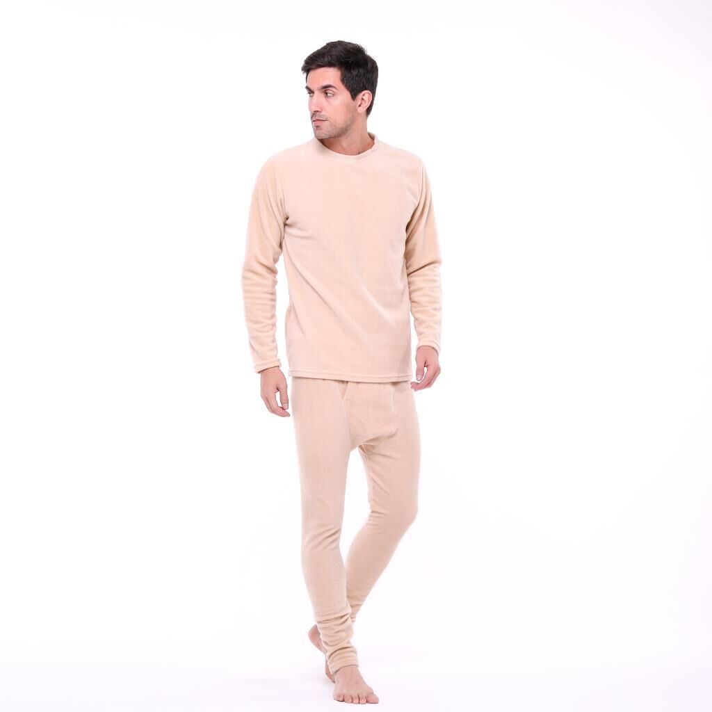 Single Sword Kışlık Kalın-Avcılık-Balıkçılık-Askerlik-Kamp-Polar Erkek İçlik Takım BEJ - 2XL