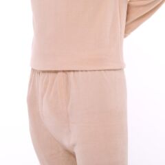 Single Sword Kışlık Kalın-Avcılık-Balıkçılık-Askerlik-Kamp-Polar Erkek İçlik Takım BEJ - 2XL