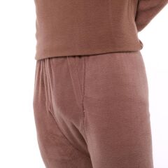 Single Sword Kışlık Kalın-Avcılık-Balıkçılık-Askerlik-Kamp-Polar Erkek İçlik Takım KAHVERENGİ - 2XL