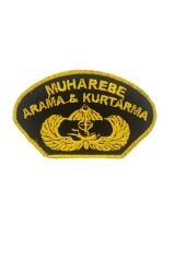 Single Sword MAK Nakış Patch - Muharebe Arama Kurtarma Nakış Arma Peç TSK