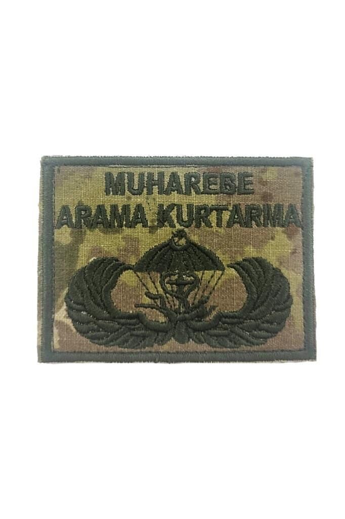 Single Sword MAK Nakış Patch - Muharebe Arama Kurtarma Nakış Arma Peç TSK