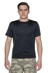 Single Sword Kısa Kol Microfiber T-Shirt Askeri ve Outdoor Microfiber Üst İçlik Fanila Tişört SİYAH - 2XL