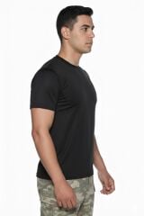 Single Sword Kısa Kol Microfiber T-Shirt Askeri ve Outdoor Microfiber Üst İçlik Fanila Tişört SİYAH - 2XL