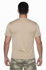 Single Sword Kısa Kol Microfiber T-Shirt Askeri ve Outdoor Microfiber Üst İçlik Fanila Tişört BEJ - L