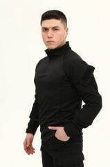 Single Sword Erkek&Kadın Taktik Kombat T-shirt SİYAH - S