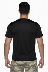 Single Sword Kısa Kol Microfiber T-Shirt Askeri ve Outdoor Microfiber Üst İçlik Fanila Tişört SİYAH - L