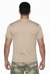 Single Sword Kısa Kol Microfiber T-Shirt Askeri ve Outdoor Microfiber Üst İçlik Fanila Tişört BEJ - 2XL
