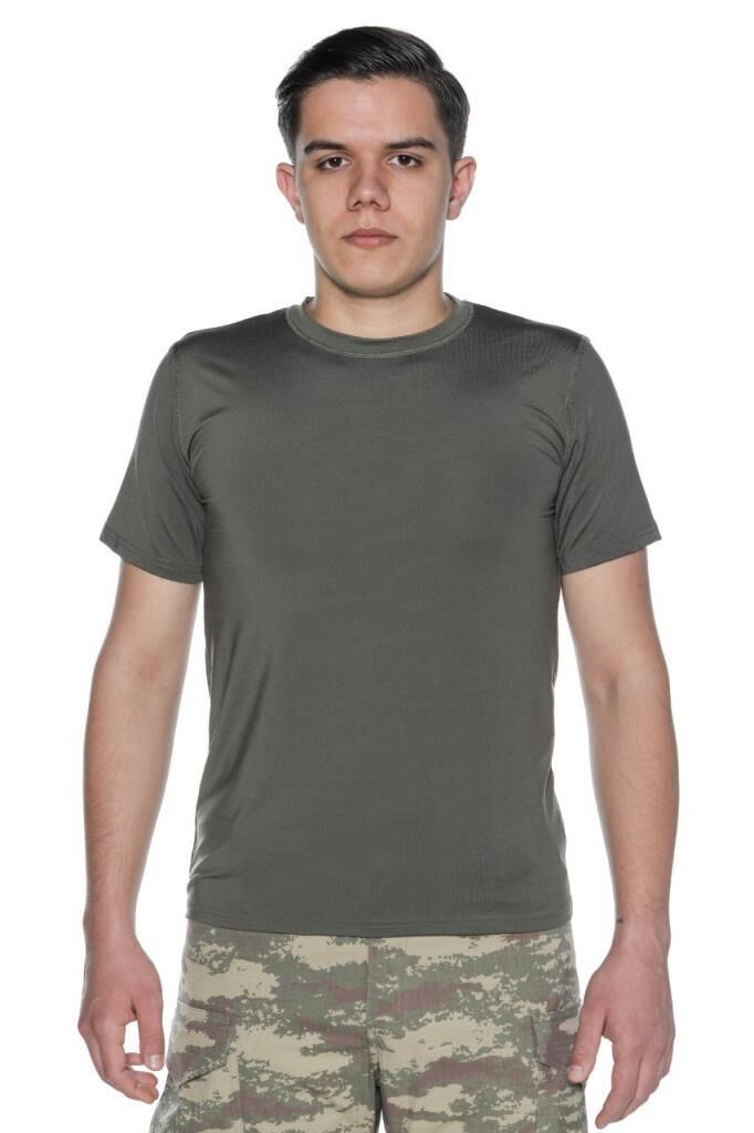 Single Sword Kısa Kol Microfiber T-Shirt Askeri ve Outdoor Microfiber Üst İçlik Fanila Tişört HAKİ - 2XL