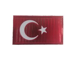 Single Sword Arkası Cırtlı Plastik Bayrak Patch