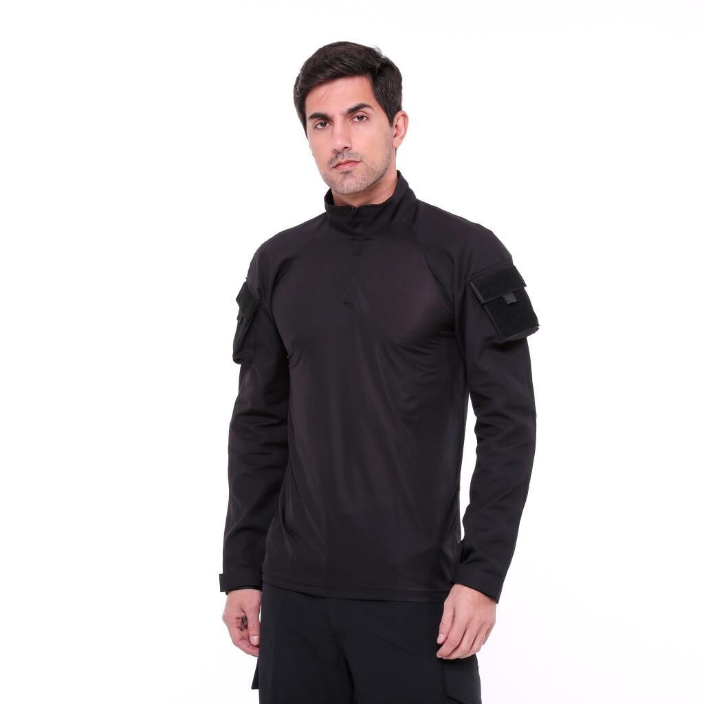 Single Sword Kadın&Erkek Outdoor ve Askeri Combat Tişört SİYAH - XL