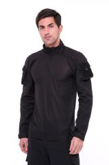 Single Sword Kadın&Erkek Outdoor ve Askeri Combat Tişört SİYAH - 3XL