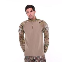 Single Sword Kadın&Erkek Outdoor ve Askeri Combat Tişört MULTİCAM - XL