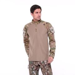 Single Sword Kadın&Erkek Outdoor ve Askeri Combat Tişört MULTİCAM - XL