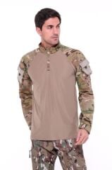 Single Sword Kadın&Erkek Outdoor ve Askeri Combat Tişört MULTİCAM - XL