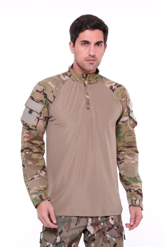 Single Sword Kadın&Erkek Outdoor ve Askeri Combat Tişört MULTİCAM - 2XL