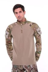 Single Sword Kadın&Erkek Outdoor ve Askeri Combat Tişört MULTİCAM - 2XL