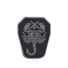 Single Sword Akrep Plastik Patch - Peç Küçük Boy 4Cm X 5,5Cm BEYAZ