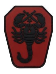 Single Sword Akrep Plastik Patch - Peç Küçük Boy 4Cm X 5,5Cm BEYAZ