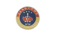 Single Sword Yuvarlak Plastik Jandarma Arması JAN.ASAYİŞ