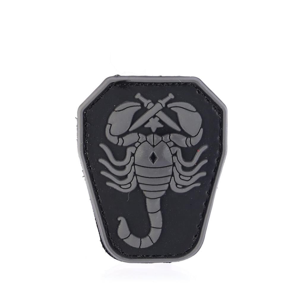 Single Sword Akrep Plastik Patch - Peç Küçük Boy 4Cm X 5,5Cm SİYAH