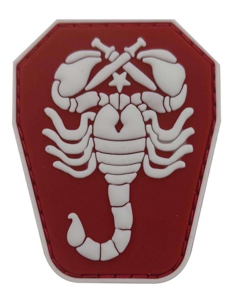 Single Sword Akrep Plastik Patch - Peç Küçük Boy 4Cm X 5,5Cm BEYAZ