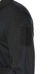 Single Sword Bisiklet Yaka Uzun Kollu  Basic&Taktik Erkek T-shirt SİYAH - 2XL