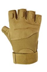 Strongclaw Strongclaw SC-1002 Kısa Parmak Taktik ve Outdoor Eldiveni – Dayanıklı Operasyon Modeli BEJ - XL