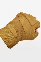 Strongclaw Strongclaw SC-1002 Kısa Parmak Taktik ve Outdoor Eldiveni – Dayanıklı Operasyon Modeli BEJ - XL
